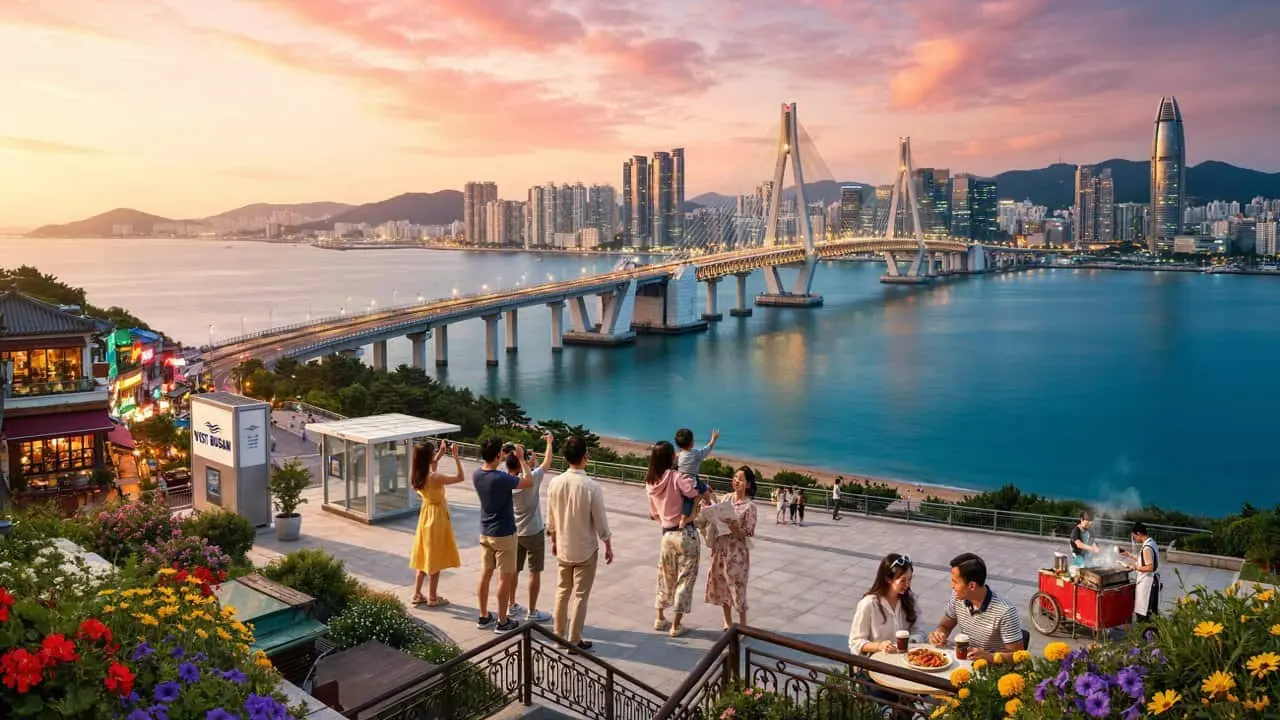Busan merge mână în mână cu Coreea de Sud Cresterea turismului ca vizitatori străini surge combustibili Q4 2026