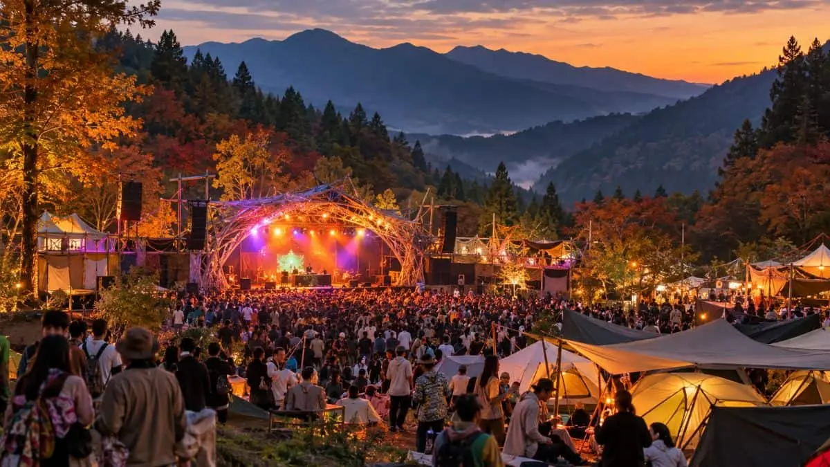 Festivalul Sawagi 2026 în Japonia aduce tehno, muzică de casă și camping la Gunma