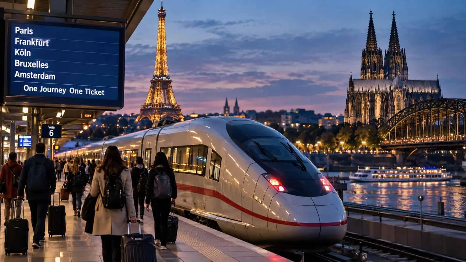 Franța se conectează cu Germania și cu mulți dintre ei în cadrul unei rețele masive de extindere a unui feroviar