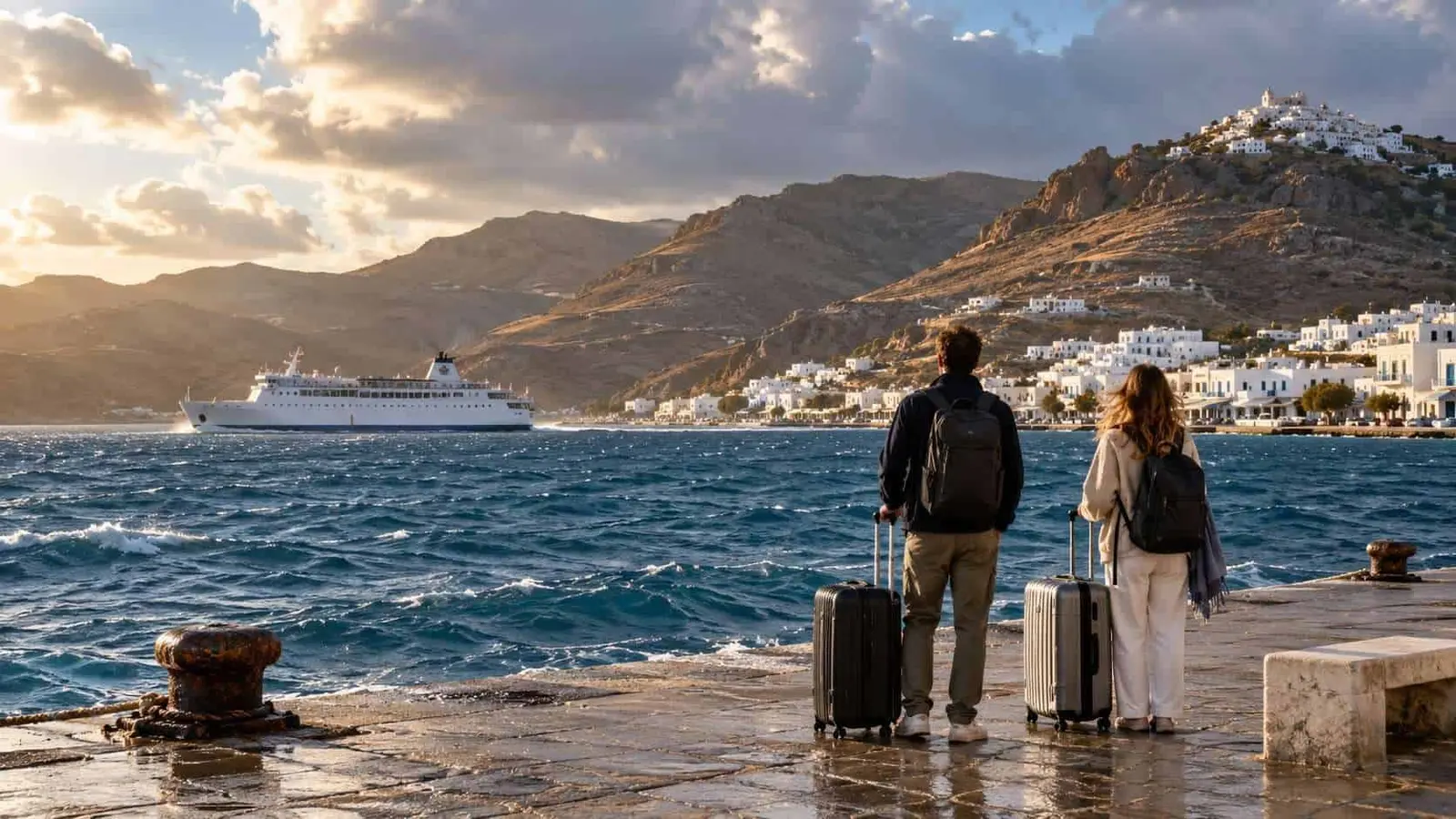 Haos în Marea Egee: Insula Serifos, izolată de feriboturi din cauza furtunilor