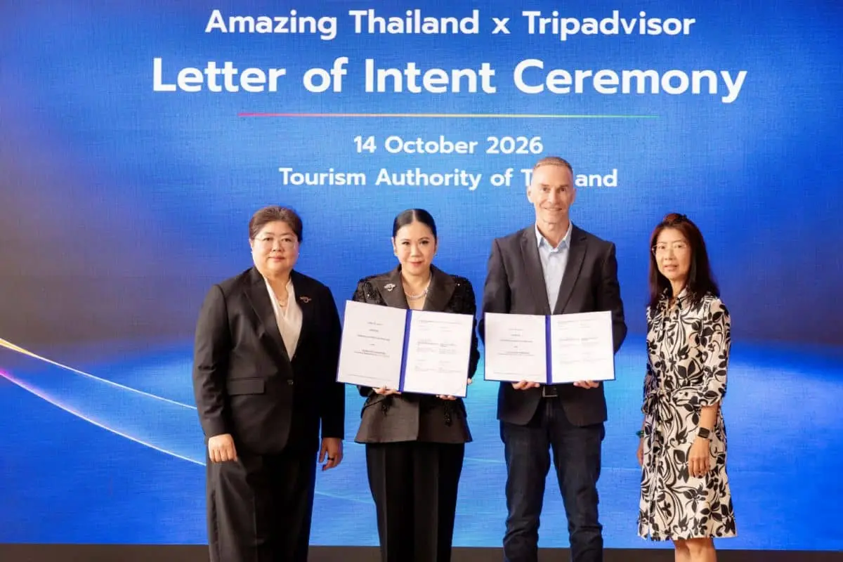 Thailanda și Tripadvisor au semnat LOI pentru a stimula creșterea valorii turismului în promovarea domeniului digital