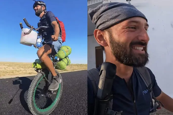 Unicicletă în jurul lumii: călătoria lui Shakhriyer Azizov din Tajikistan