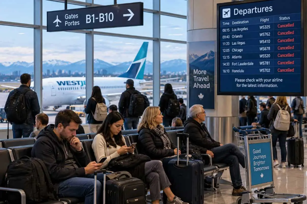 Canada WestJet anularea rutelor SUA 2026: o schimbare majoreă un călător cu 10 conexiuni de zbor american